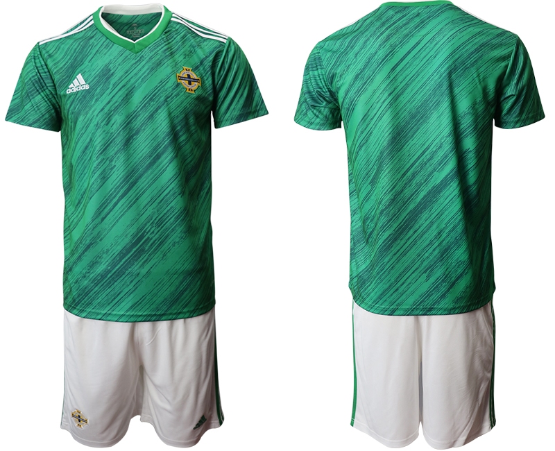 Men 2021 European Cup Northern Ireland green home Soccer Jersey-0